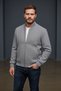 Interview Dyonysus Zippered Lined Textured Seasonal Blue Coat - 5
