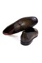 Green Color Laceless Genuine Leather Leather Sole Men's Shoes - 2