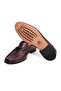 Burgundy Color Laceless Genuine Leather Leather Sole Men's Shoes - 3