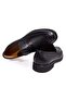 Black Color Laceless Genuine Leather Men's Shoes - 2