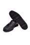 Black Color Laceless Genuine Leather Men's Shoes - 3