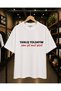 I'M on the Wrong Path Chest Printed 100% Cotton Oversize Loose Regular Fit Crew Neck T-Shirt