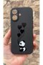 iPhone 17 Compatible Heart Panda Patterned Silicone Shock-Absorbing Classic Protective Rubber Case - 2