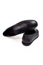 Black Color Laceless Genuine Leather Leather Sole Men's Shoes - 2