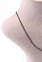 Black Spinel Stone Necklace Natural Gemstone Faceted Cut 2-3 mm - 2