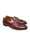Brown Laceless Genuine Leather Leather Sole Men's Shoes