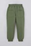 بنطلون رياضي للأولاد مع جيوب، مناسب للأعمار من 3 إلى 8 سنوات، باللون الأخضر الكاكي - 2