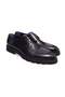 Black Color Lace-Up Genuine Leather Men's Shoes