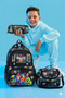 Primary School Orthopedic Waterproof 3 Compartment Primary School Boy's Backpack with Water Bottle - 2