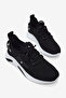 Men's Black and White Flexible Comfortable Comfortable Fit Sports Shoes - 5