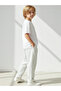 2-Pack Carrot Pants 100% Cotton Red and White Thick Stripes and Black and White Thin Stripes - 7