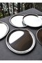 6-Person Stainless Steel Serving Plate 25 cm Silver Color Steel Presentation Dessert Serving Plate - 3