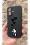 iPhone 17 Compatible Heart Panda Patterned Silicone Shock-Absorbing Classic Protective Rubber Case - 3