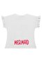 2-5 Years Old T-Shirt with Ruffled Sleeves - Off-White - 2