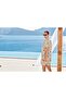 فستان منقوش بأزرار أمامية وياقة قميصية CossybyAqua 26502-40 - 4