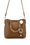 Women's Faux Leather Tan Handbag - 6