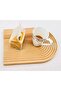 Bamboo Striped Oval Serving Plate 33X25 - Natural Serving Plate - 3