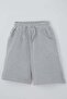 Boy's Shorts Set, Sleeveless, Letter Printed Shorts, Striped, 8-14 Years, Ecru - 7