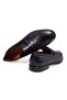 Black Color Laceless Genuine Leather Men's Shoes - 2