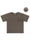 Hiking Back Print T-Shirt for 10-13 Years Old - Brown