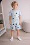 Boys' Star Printed Summer Shorts Home Wear Casual Pajama Set - 2