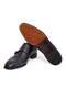Black Color Laceless Genuine Leather Leather Sole Men's Shoes - 3
