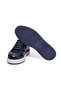 Dark Blue Color Lace-Up Genuine Leather Men's Shoes - 3