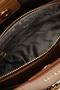 Women's Faux Leather Tan Handbag - 5