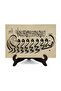 Amenüdü Prayer and Ashâb-I Kehf Names Printed Mdf Tabletop Decoration 10X15 5H-Amentügemisi1 - 2