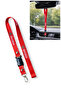 Skoda In-Car Rearview Mirror Hanger with Keychain Red - Stylish Design Auto Mirror Lanyard