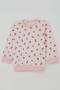 Baby Girl Pajama Set with Shoulder Patches and Strawberry Pattern, 4 Months-1 Year, Ecru - 6