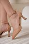 Zermatt Stone Women's Nude Heeled Shoes - 3