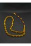 Crimped Amber Natural Stone 33 Habbeli Stone Systematic Braided Tassel Prayer Beads Men's Accessory Religion Islam Symbol - 4