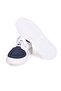 White Color Lace-Up Genuine Leather Knitted Men's Shoes - 3
