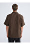 Nevavm Regular Fit Short Sleeve Gabardine Men's Shirt with Difference - 4