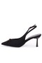 Dza07-12042727 Black 8 cm Thin Heeled Evening Dress Women's Shoes - 4
