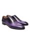 Purple Color Lace-Up Genuine Leather Men's Shoes