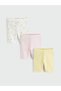 Alita City Girl's Shorts with Difference in Color, Pack of 3