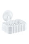 Practical suction cup solid soap dish with compartment | solid soap holder wall-mounted solid soap dish mixed color - 7