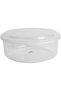 Round Plastic Food Storage Containers with Lids – Set of 12 Reusable Boxes for Dates - 1000ml - 5