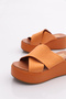 6004-23Y Women's Thick Cross Banded Thick Sole Slippers - 4