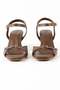 Genuine Leather Brown Heeled Women's Sandals - Rgn5141 - 5