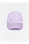 Lilac Text Embroidered Girl's Cap Hat from Güli̇s Gi̇yi̇m