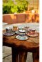ESTERHOMEDECOR Hand-Painted Porcelain Coffee Cup Set for 6 People