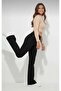 Livia Women's Stretch Fabric Black Spanish Jeans Trousers (Thick Fabric Does Not Show Inside) - 7