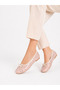 Women's Pink Sequined Bowknot Ballerinas, Daily Comfortable, Stylish and Useful Ballerinas - 2