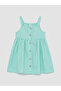 Nevavm Square Neck Ruffle Girls' Dress with Difference