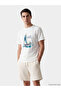 Nevavm Oval Collar Printed Combed Cotton Men's T-Shirt