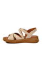 Beige Lightweight Soft Sole Velcro Women's Sandals 492142 Z - 4