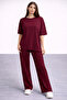 Women's Oversize 2-Piece Set 100% Cotton Comfortable Fit Modern Look - 2